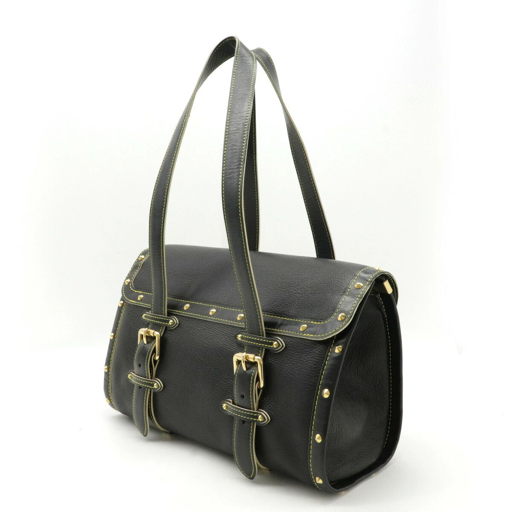 Louis Vuitton Epanui Noir Leather Black Tote Bag Handbag Suhali Black